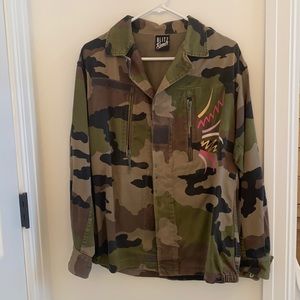 Vintage Hand Painted Army Jacket